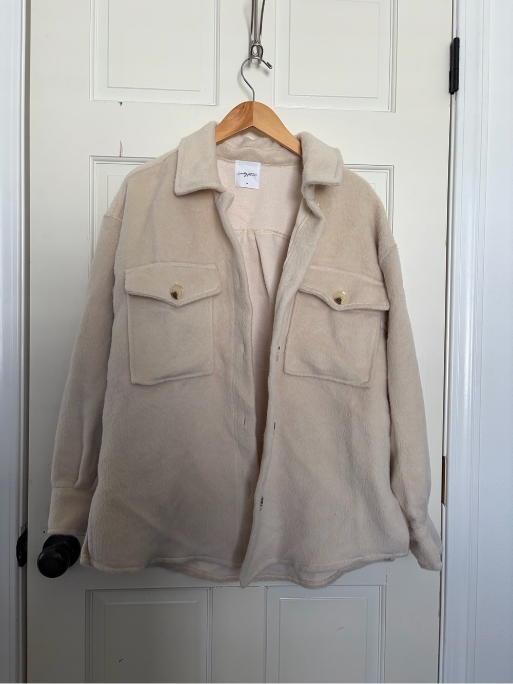 Carly Jean Los Angeles Beige Jacket